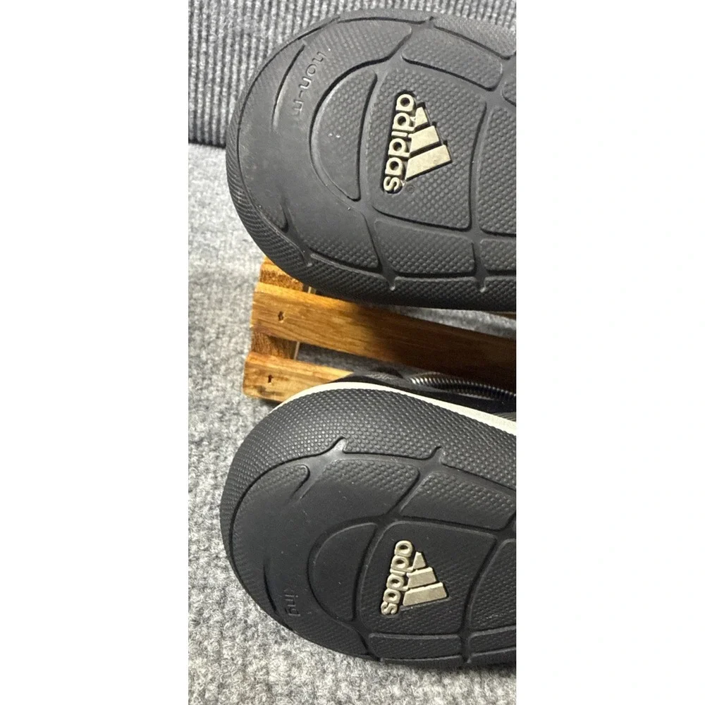 Adidas Adipure Trainer Mens 11.5 Black Silver Five Finger Barefoot Shoes V20554